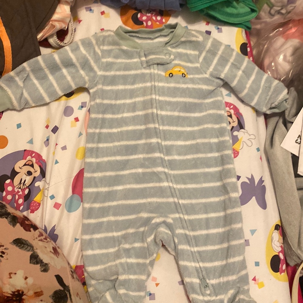 Dry towel material onesie for baby boy (nb)